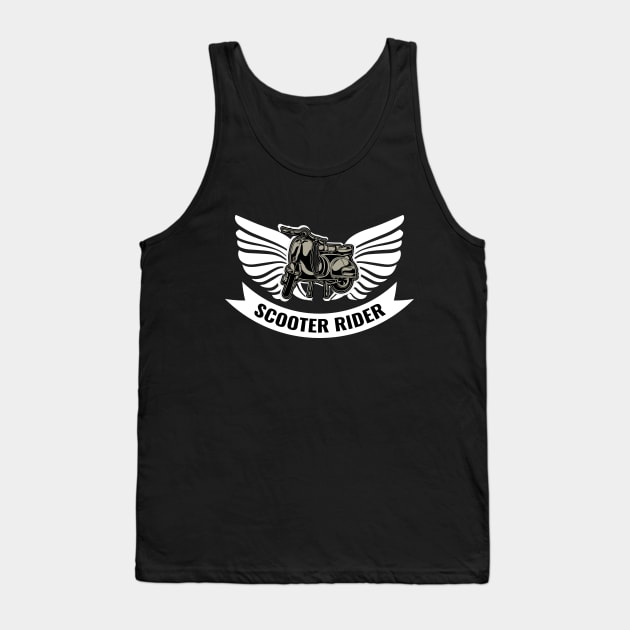 Scooter Rider Tank Top by LAMUS